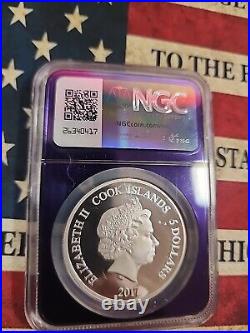 2017 COOK IS. Patrick Kane Upper Deck. 9999 coin NGC Proof PR69ULTRA NHL Hockey