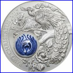 2017 Cook Is. $10 Peacock Royal Delft Pavo Christatus Silver Coin PCGS PR70DCAM