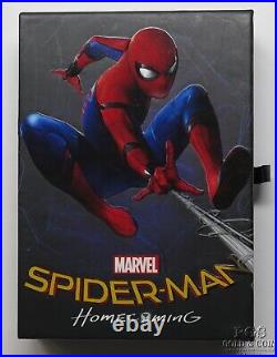 2017 Cook Is. 1oz Spider-Man Homecoming Silver Black Proof PR70DCAM PCGS 27333