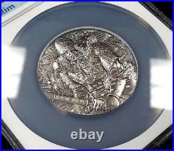2017 Cook Island $10.00, 2 Oz Silver Coin, Yi Soon Shin, Ultra High Relief