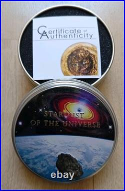 2017 Cook Island Chergach Meteorite Medal 1/2 oz Silver Coin Box / COA