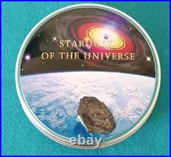 2017 Cook Island Chergach Meteorite Medal 1/2 oz Silver Coin Box / COA