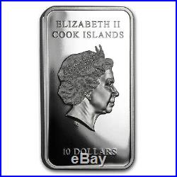 2017 Cook Islands 2 oz Silver Statue of Liberty Bar Coin