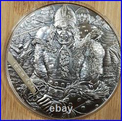 2017 Cook Islands 2 oz Yi Soon Shin Silver Antiqued $10 Coin OGP + Comic Book