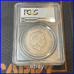2017 Cook Islands 2oz Silver $10 coin Thor's Hammer NGC Graded MS70 with COA