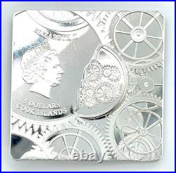 2017 Cook Islands $5 1 OZ Silver Coin Proof Time Capsule KM #1852
