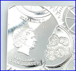 2017 Cook Islands $5 1 OZ Silver Coin Proof Time Capsule KM #1852