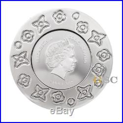 2017 Cook Islands 5$ Murrine Millefiori III Glass Art series silver coin