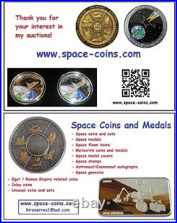2017 Cook Islands, Chergach Meteorite Strike, $2 silver/gold antique + box