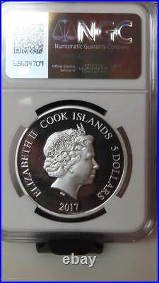 2017 Cook Islands Jack Eichel Upper Deck 1oz. 9999 AG NGC Proof PR69 NHL Hockey