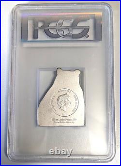 2017 Cook Islands Lucky Panda PCGS MS69 88grams. 999 Silver Coin