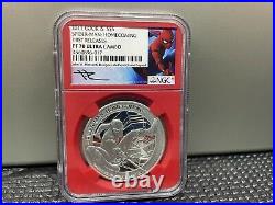 2017 Cook Islands Marvel Spider Man Homecoming NGC PF70 MERCANTI FIRST RELEASES