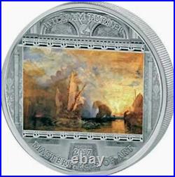 2017 Cook Islands Masterpieces of Art William Turner Ulysses Proof 3oz. 999 Coin