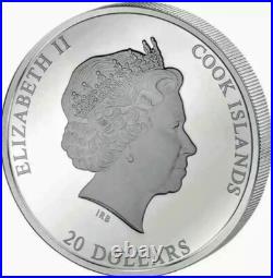 2017 Cook Islands Masterpieces of Art William Turner Ulysses Proof 3oz. 999 Coin