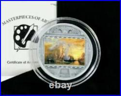 2017 Cook Islands Masterpieces of Art William Turner Ulysses Proof 3oz. 999 Coin