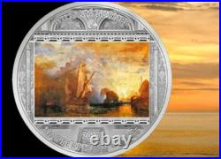 2017 Cook Islands Masterpieces of Art William Turner Ulysses Proof 3oz. 999 Coin