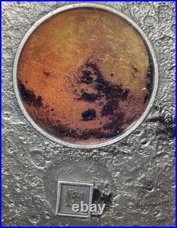 2017 Cook Islands Red Planet Mars Meteorite 3oz. 999 Silver. 333 Mintage. #5-118
