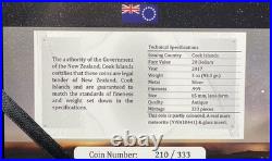 2017 Cook Islands Red Planet Mars Meteorite 3oz. 999 Silver. 333 Mintage. #5-118