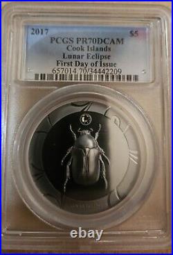 2017 Cook Islands SCARAB SELECTION II PROOF 3x1 Oz Silver Coins Set Pf70dcam