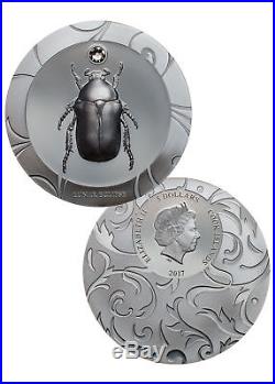 2017 Cook Islands Scarab Beetle 3-Coin Set HR 1 oz Silver Proof $5 SKU51542