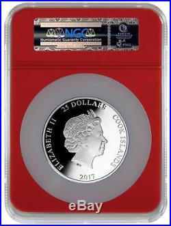 2017 Cook Islands Silver $25 Spider-Man Homecoming 5 oz PF70 UC FDOI NGC Coin