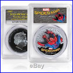 2017 Cook Islands Silver $5 Spider-Man Homecoming PR70 DCAM FDOI PCGS Coin