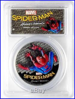2017 Cook Islands Silver $5 Spider-Man Homecoming PR70 DCAM FDOI PCGS Coin