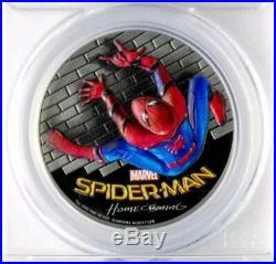 2017 Cook Islands SpiderMan Homecoming 1oz Proof Silver Coin PCGS PR69 DCAM FD