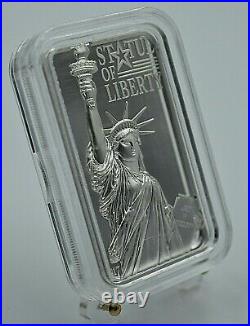 2017 Cook Islands Statue of Liberty Bar 2 Oz Proof UHR Silver Coin Bar