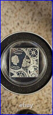 2017 Cook Islands Time Capsule Five Dollar 1 Ounce Silver Coin