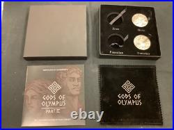 2017 Cook Islands gods of Olympus Hera & Demeter 2oz Coins. 999 Silver