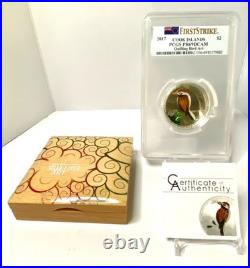2017 Cook Quilling Bird Art. 999 Silver $2-PCGS PR69DCAM with OGP