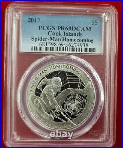2017 Marvel Spider-Man Homecoming PCGS PR69DCAM 1 oz Silver 1 Coin from Lot