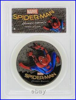 2017 Spider-Man Homecoming 1 Oz Silver Coin PCGS PR69 Cook Islands $5 JM391
