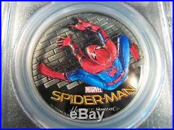 2017 Spider-Man Homecoming Black Proof First Day of Issue PR-70 DCAM 1 oz Silver