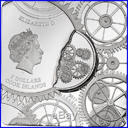 2017 TIME CAPSULE COIN 1 oz. 999 PROOF Silver Coin Cook Islands $5 1,500 Made