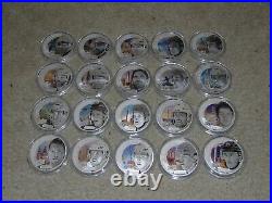 2017 UD Grandeur Complete Set of 20 Silver Coins 1 Troy Ounce /5000 Gretzky ++