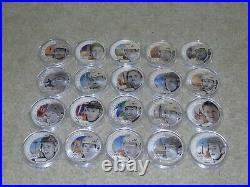 2017 UD Grandeur Complete Set of 20 Silver Coins 1 Troy Ounce /5000 Gretzky ++