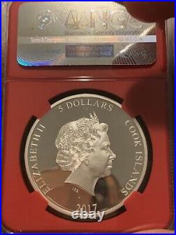 2017 cook island spider-man homecoming ngc pf70 ultra cameo silver coin FR