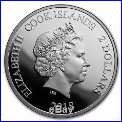 2018 1 oz Silver AMC Walking Dead Coin Cook Islands