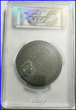 2018 20$ Archeology Symbolism AZTEC CALENDAR STONE MS70 FDOI 3 Oz Silver Coin