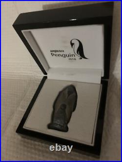 2018 $20 Cook Islands Emperor Penguin 88g. 999 Silver Antique Finish. Has Toning