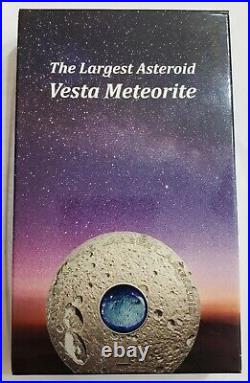 2018 $20 VESTA THE LARGEST ASTEROID Hed EUCRITE Meteorite 3 Oz Silver Coin