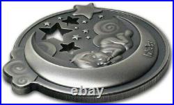 2018 $5 Cook Islands Dreaming Boy LULLABY Antique Finish 1 Oz Silver Coin