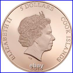 2018 $5 SALVATORE Dali Money Heist Revolutionary Masks 1 Oz Silver Gilded Coin