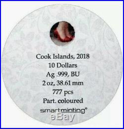2018 Cook Islands $10 LITTLE SECRETS 2oz Pure. 999 Silver Coin PCGS MS70 FDI