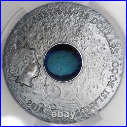 2018 Cook Islands $20 Vesta Eucrite PCGS MS70 Antique Finish 99.9% Silver 3oz