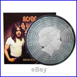 2018 Cook Islands $2 AC/DC Highway to Hell 1/2oz Silver Foil Proof-like Coin