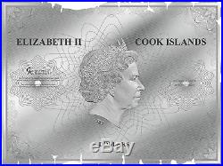 2018 Cook Islands $5 Waldseemueller Historical Maps Cartography silver coin