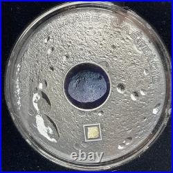 2018 Cook Islands Asteroid Vesta Meteorite 3oz. 999 Silver. 111 Mintage. #5-119